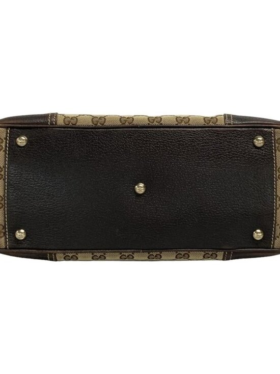 Gucci Shoulder Bag Prince GG Pattern Sherry Beige Dark Brown - Picture 5 of 15